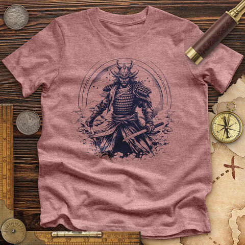 Japanese Samurai High Quality Tee Heather Olive / S