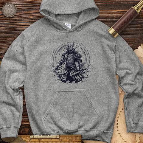 Japanese Samurai Hoodie Sport Grey / S