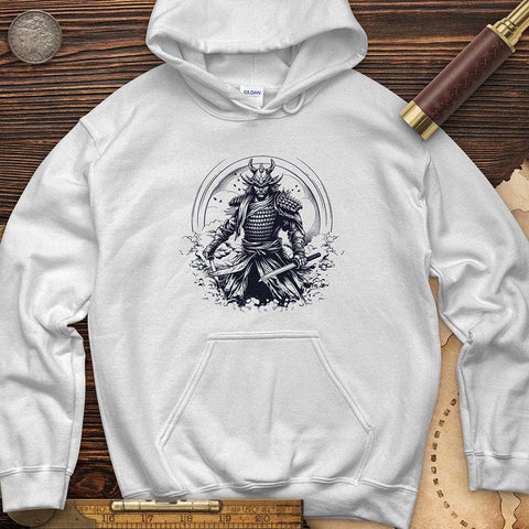 Japanese Samurai Hoodie White / S