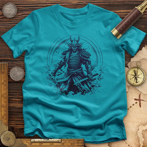 Japanese Samurai T-Shirt Tropical Blue / S