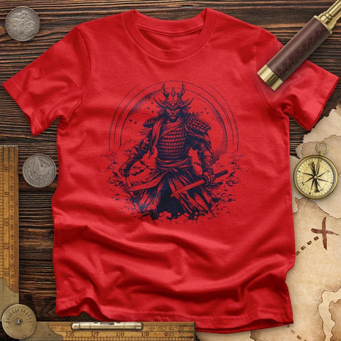 Japanese Samurai T-Shirt Red / S