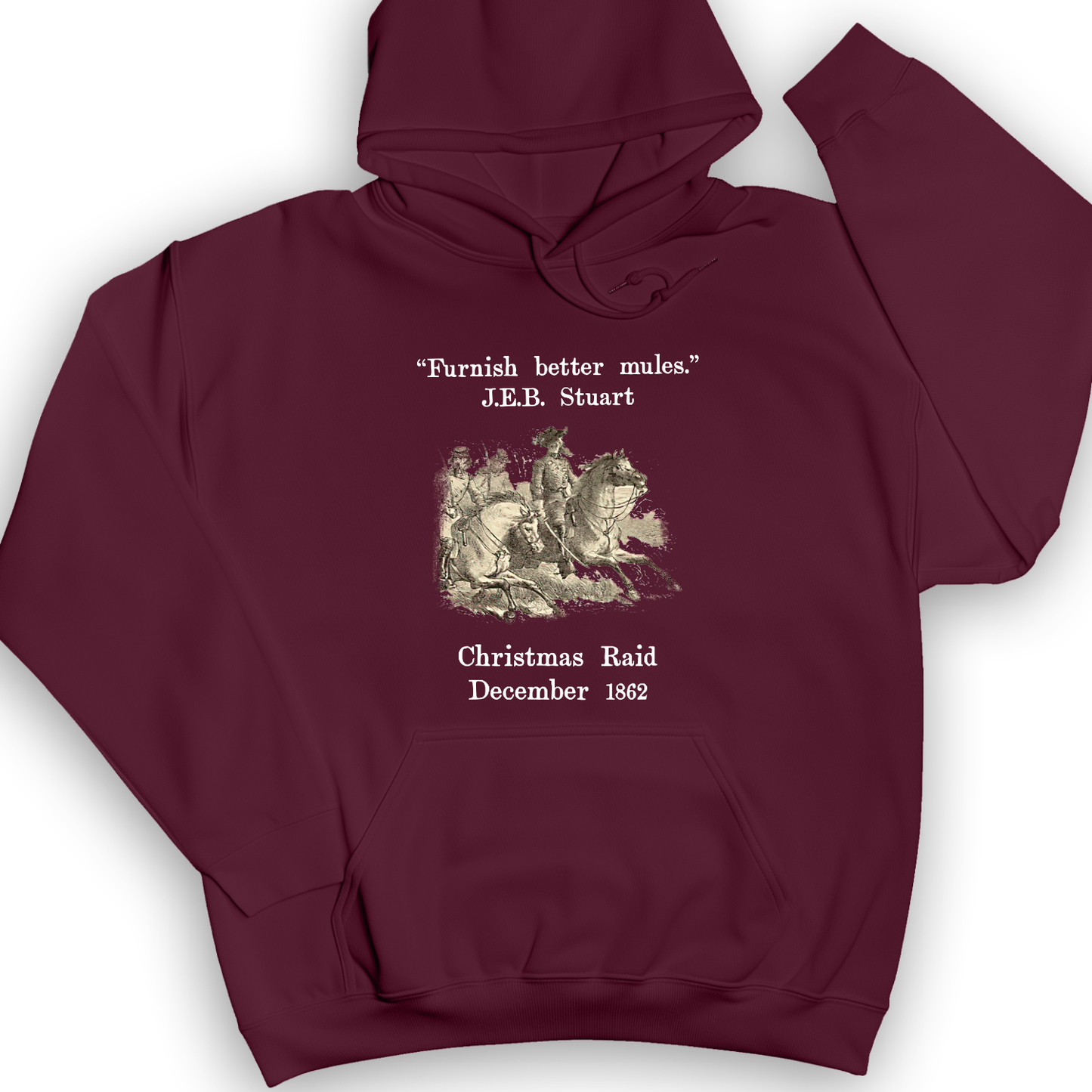 JEB Stuart Christmas Raid Hoodie Maroon / S