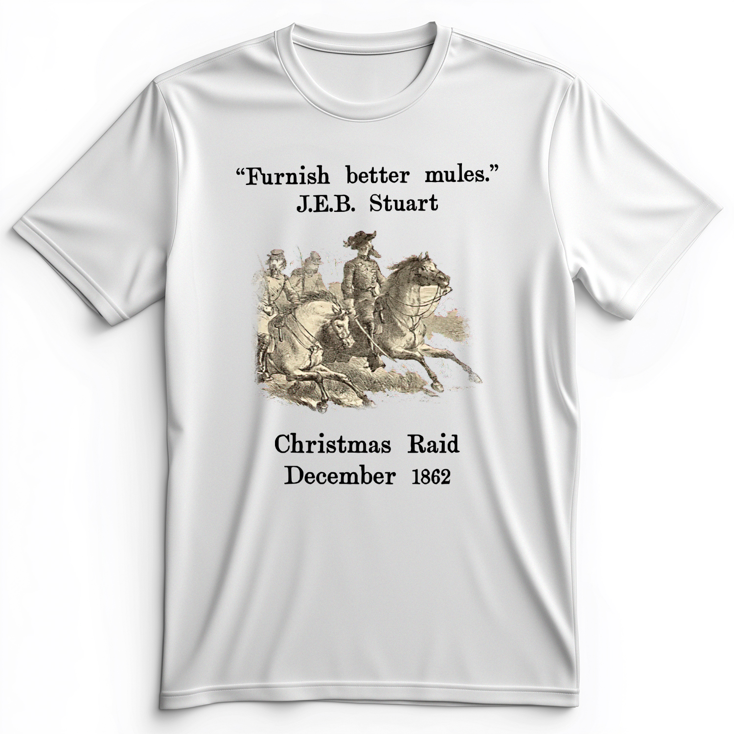 JEB Stuart Christmas Raid Premium Tee White / S