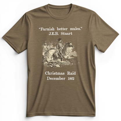 JEB Stuart Christmas Raid Premium Tee Heather Olive / S
