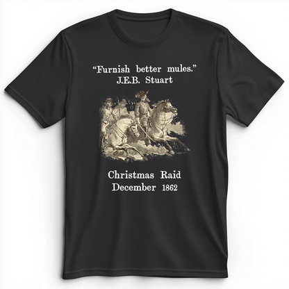 JEB Stuart Christmas Raid Premium Tee Dark Grey Heather / S