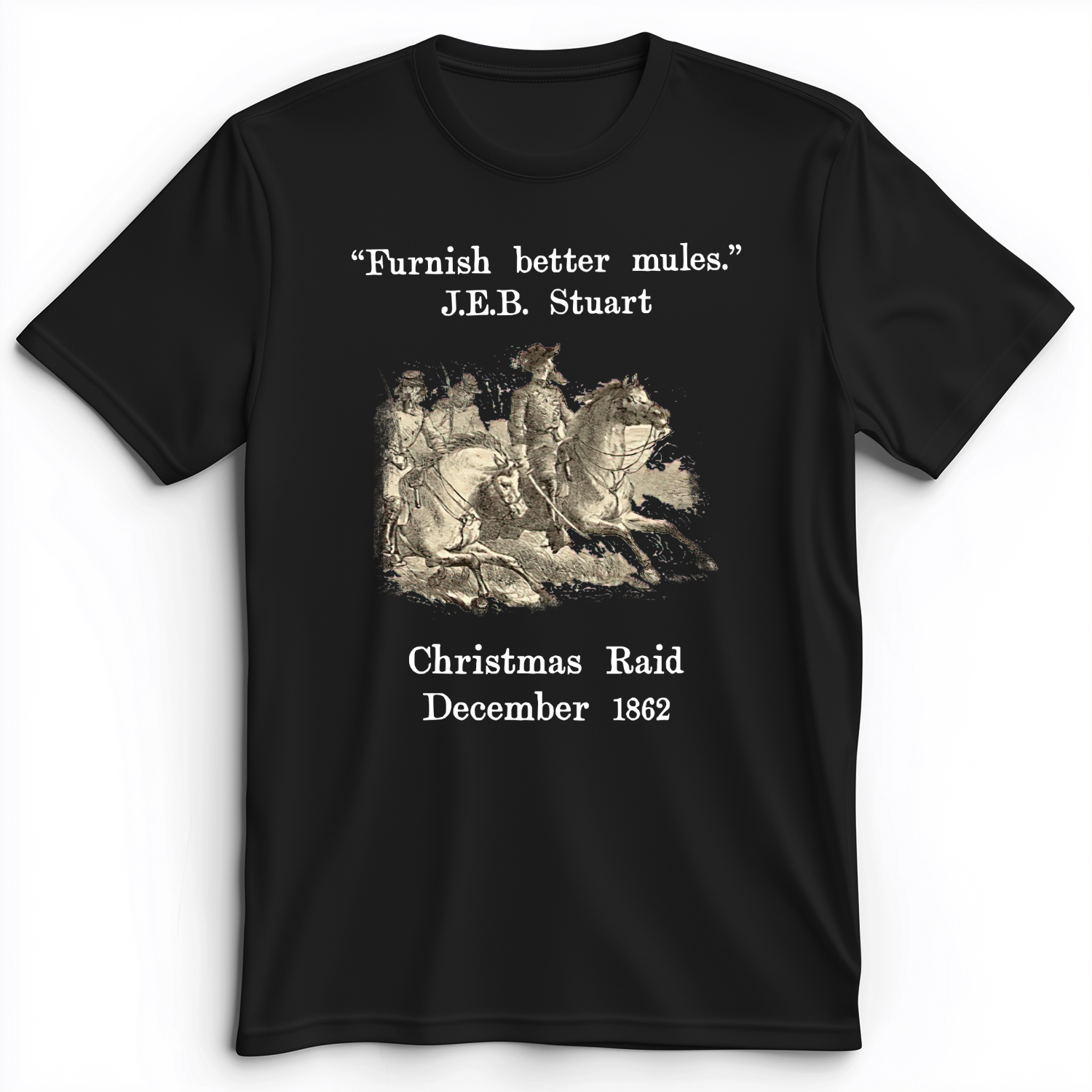 JEB Stuart Christmas Raid Premium Tee Black / S