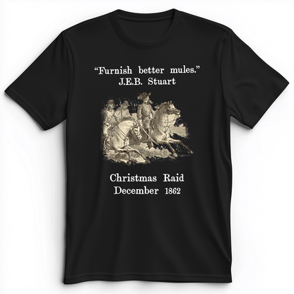 JEB Stuart Christmas Raid Premium Tee Black / S