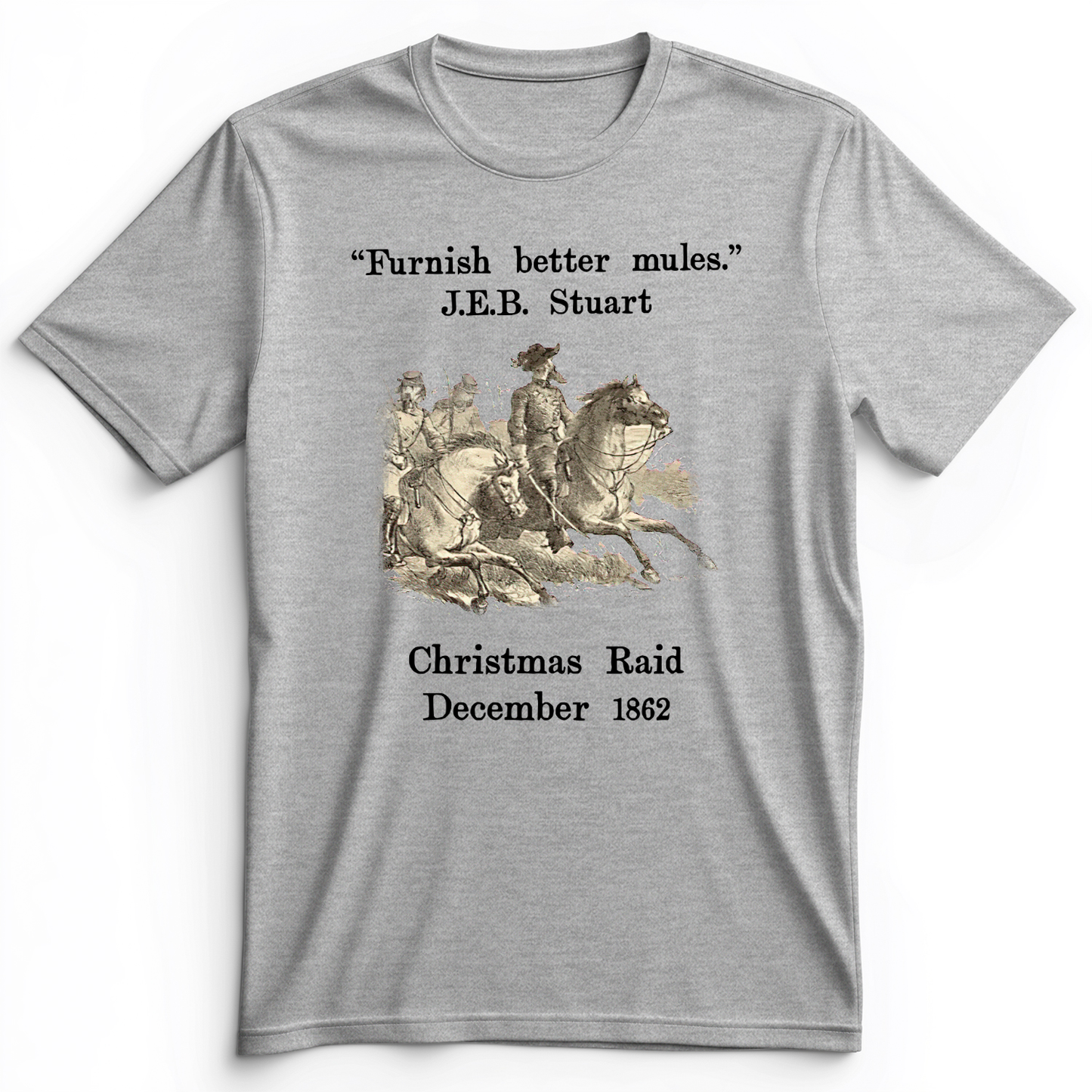 JEB Stuart Christmas Raid Premium Tee Athletic Heather / S