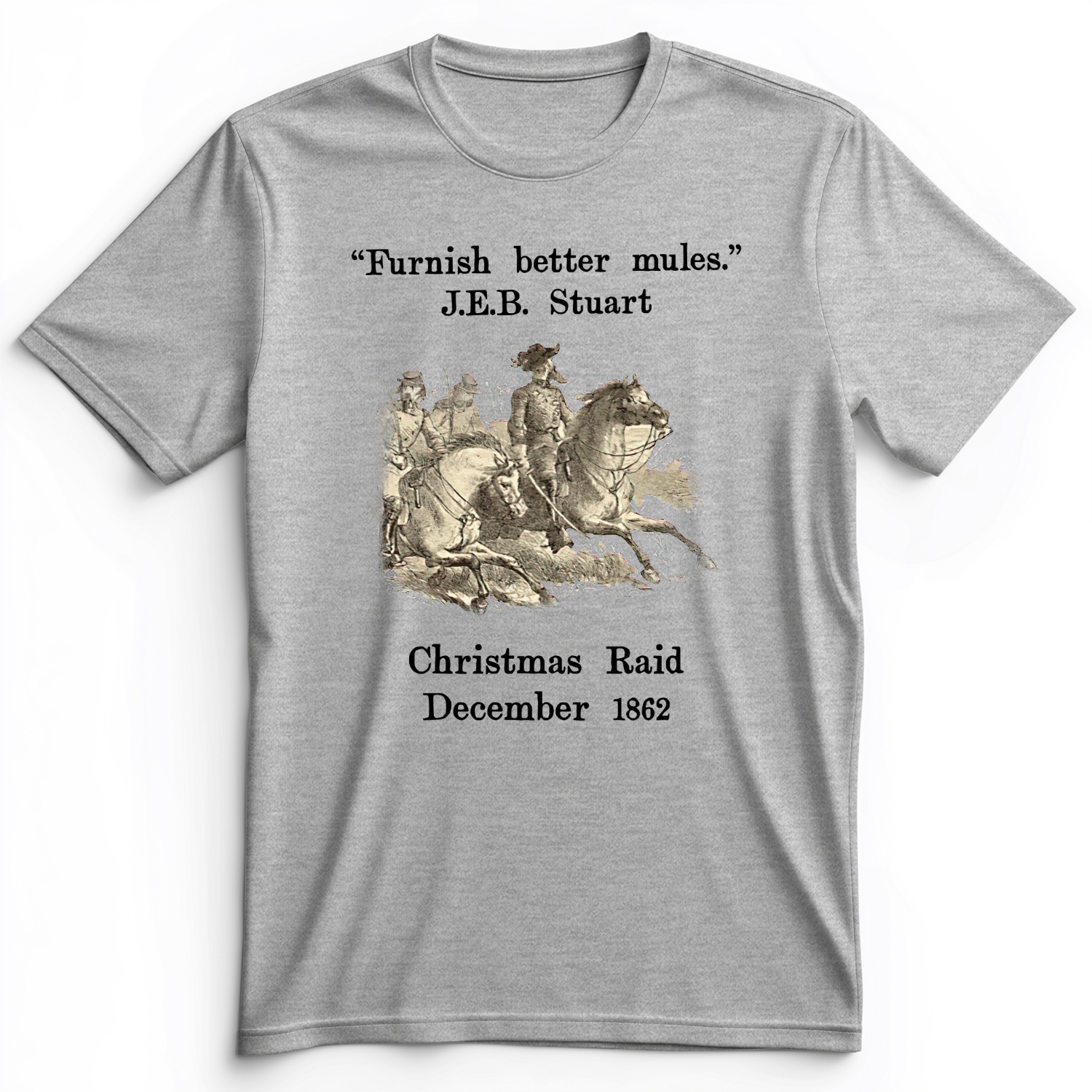 JEB Stuart Christmas Raid Premium Tee Athletic Heather / S