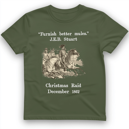 JEB Stuart Christmas Raid T-Shirt Military Green / S
