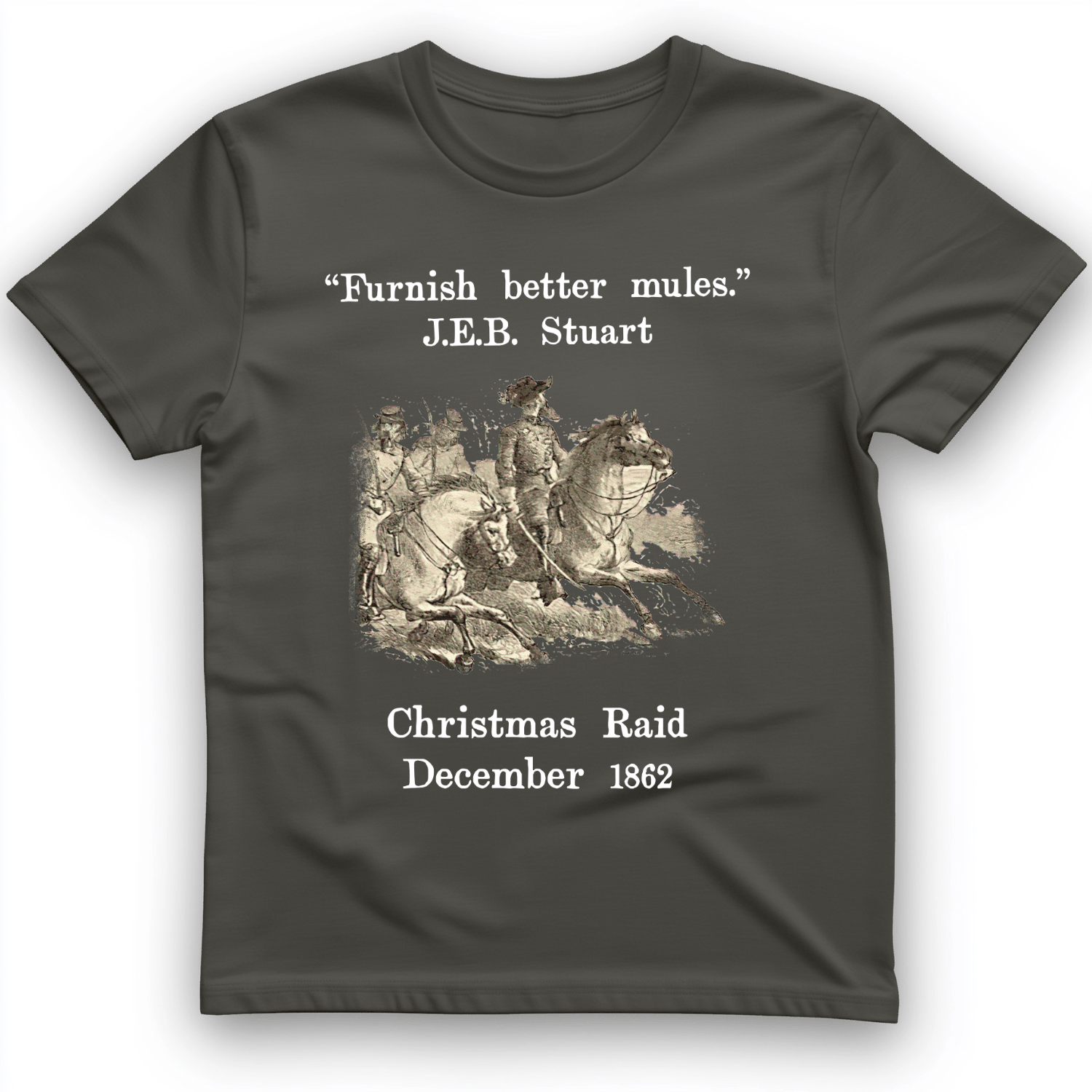 JEB Stuart Christmas Raid T-Shirt Charcoal / S