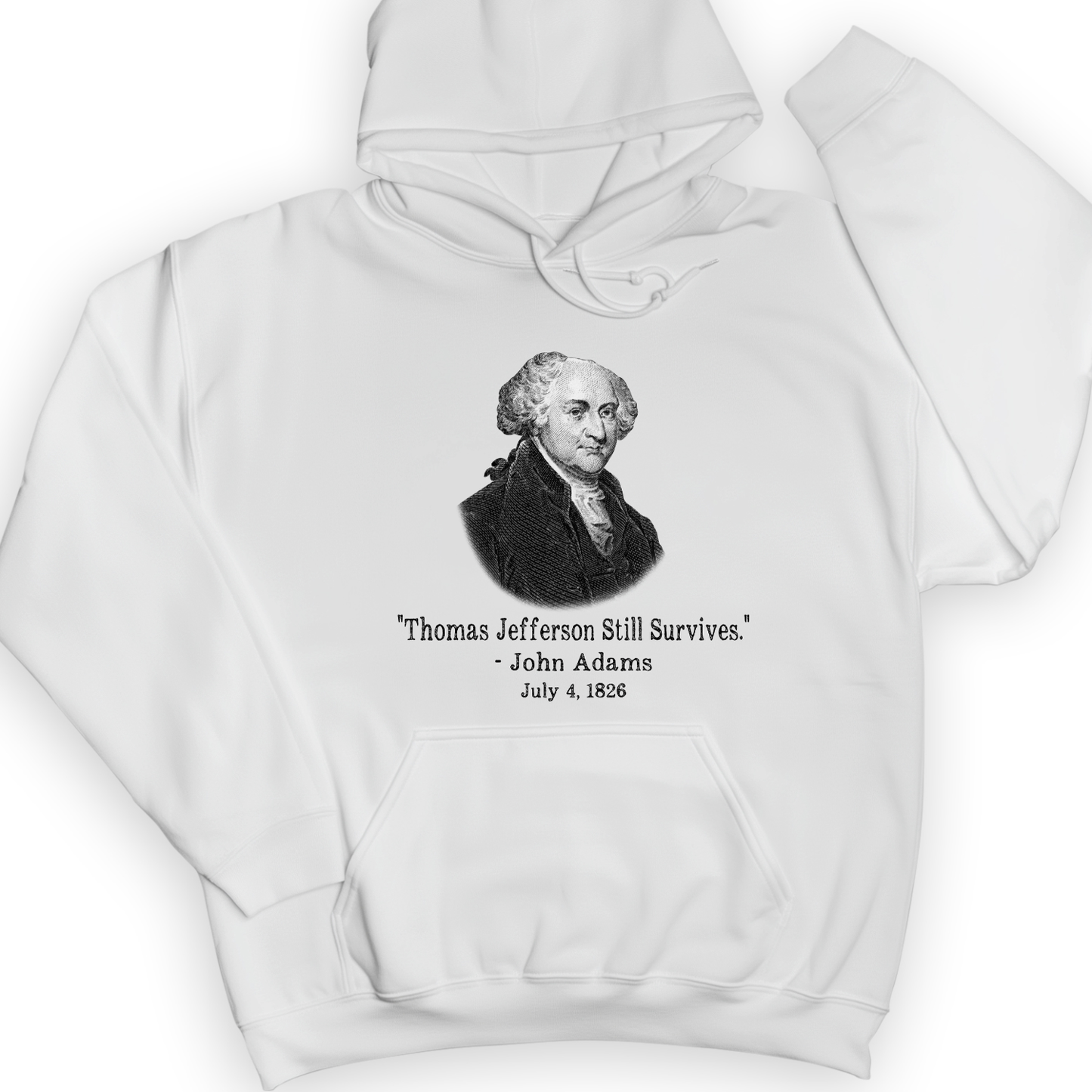 Jefferson Survives Hoodie White / S