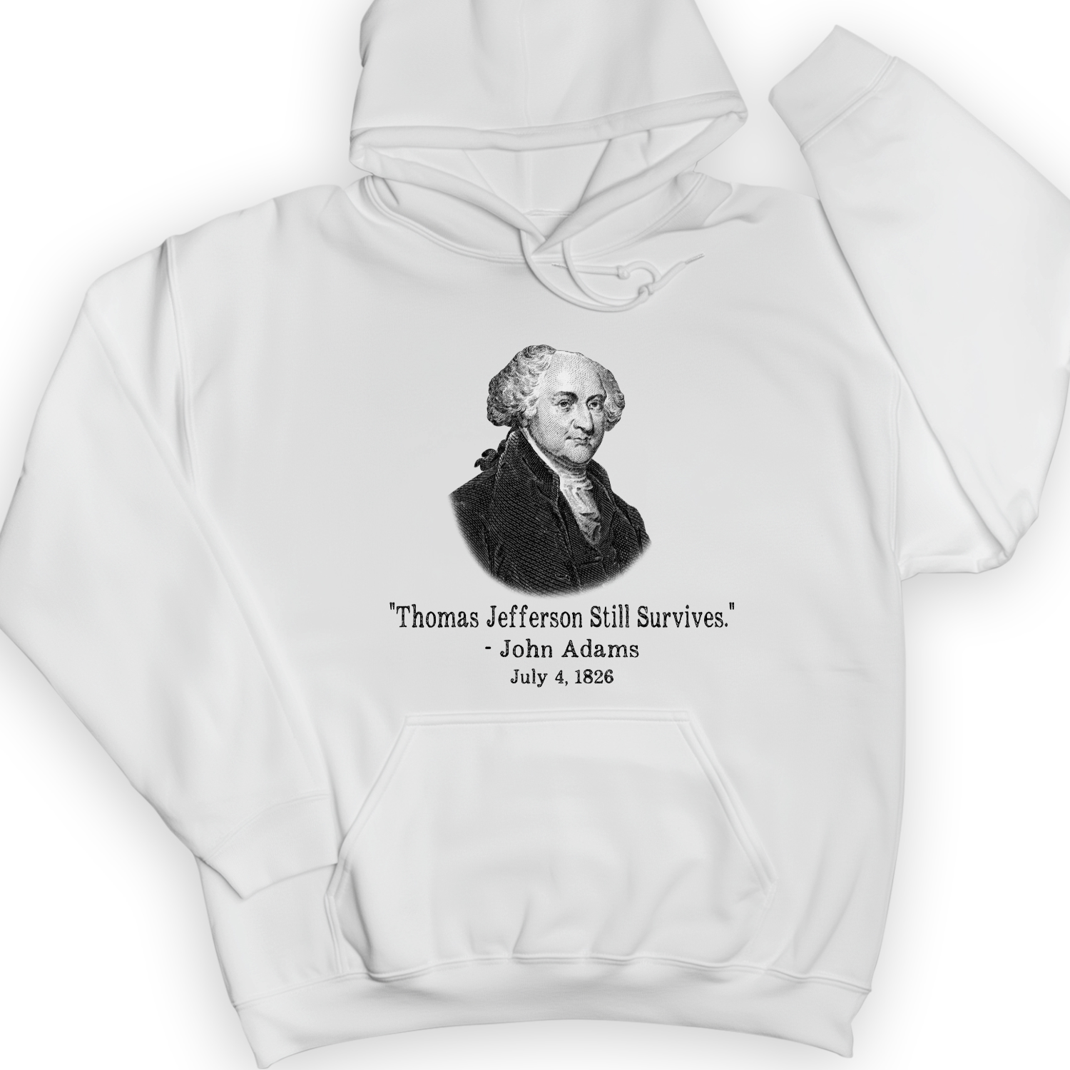Jefferson Survives Hoodie White / S