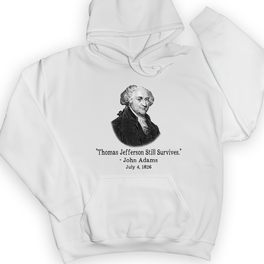 Jefferson Survives Hoodie White / S