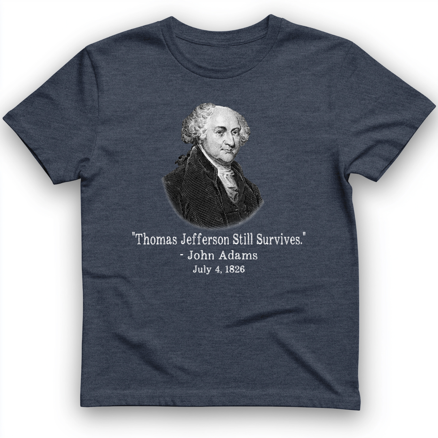 Jefferson Survives T-Shirt Heather Navy / S