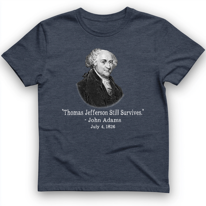 Jefferson Survives T-Shirt Heather Navy / S