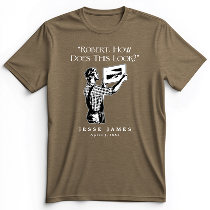 Jesse James Premium Tee Heather Olive / S