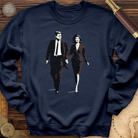 JFK and Jackie Crewneck Navy / S