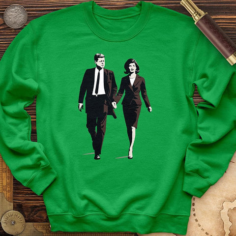 JFK and Jackie Crewneck Irish Green / S