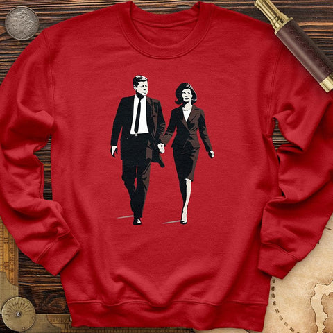 JFK and Jackie Crewneck Red / S