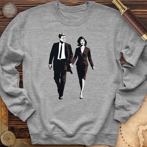 JFK and Jackie Crewneck Sport Grey / S