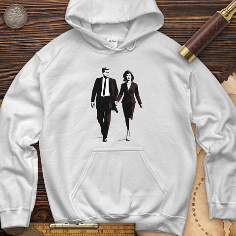 JFK and Jackie Hoodie White / S