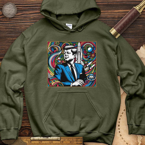 JFK Mosaic Hoodie Military Green / S