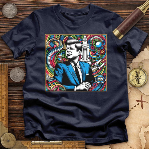 JFK Mosaic T-Shirt Navy / S