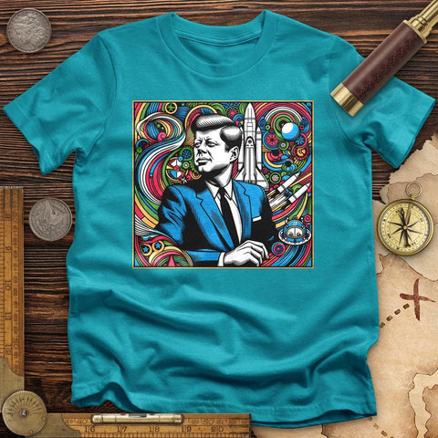 JFK Mosaic T-Shirt Tropical Blue / S