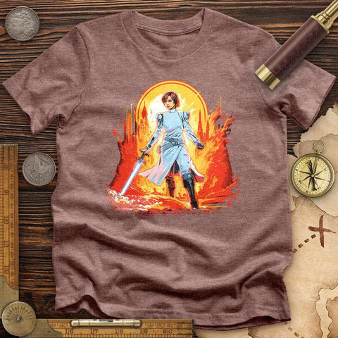 Joan of Ark Leia High Quality Tee Heather Mauve / S