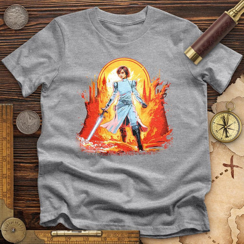 Joan of Ark Leia High Quality Tee Athletic Heather / S