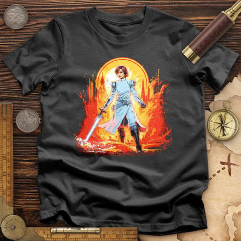 Joan of Ark Leia T-Shirt Charcoal / S