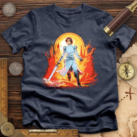 Joan of Ark Leia T-Shirt Heather Navy / S