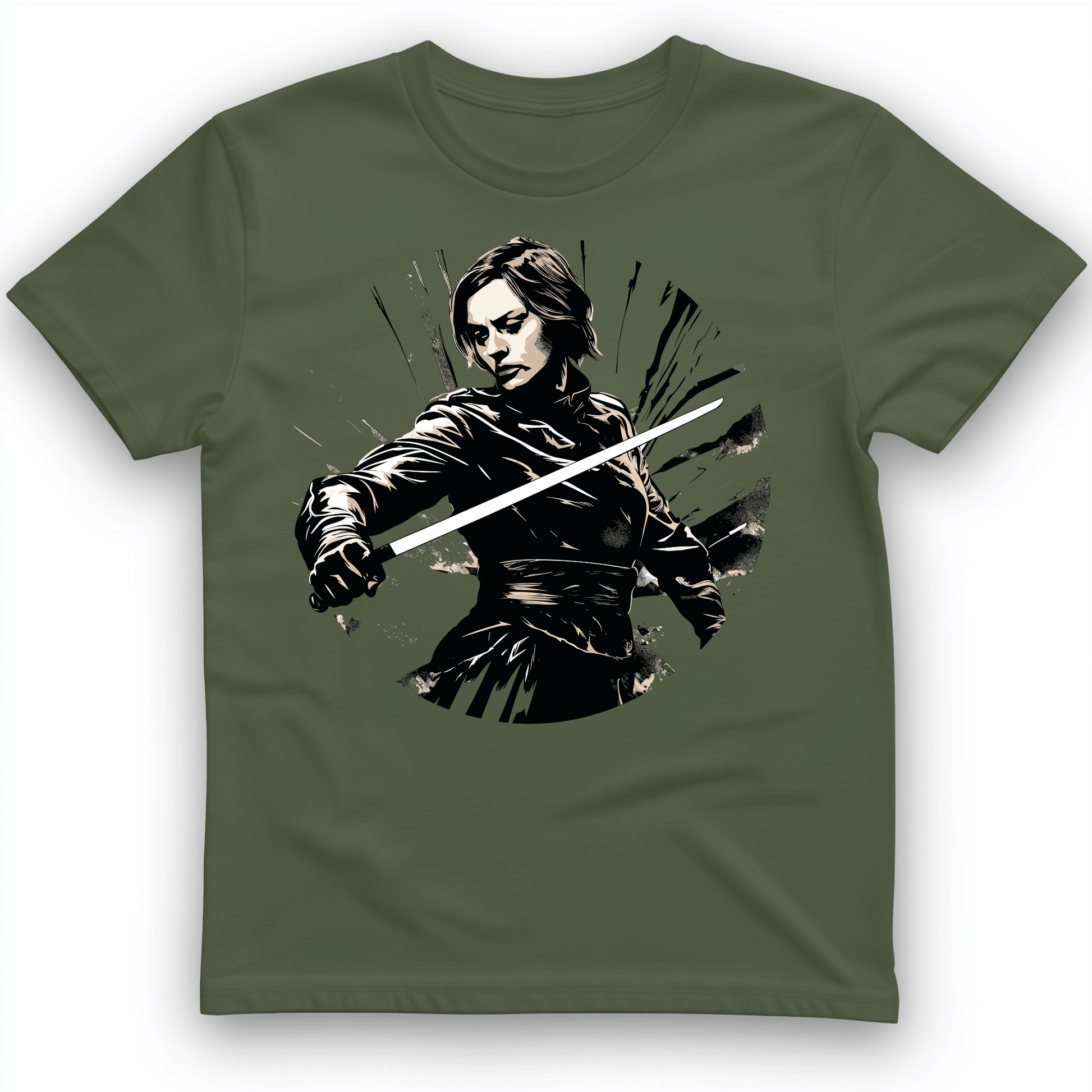 Joan of Ark T-Shirt Military Green / S