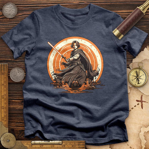 Joan of Ark Wars High Quality Tee Heather Navy / S