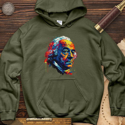 John Adams Hoodie Military Green / S