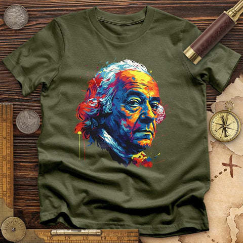 John Adams T-Shirt Military Green / S