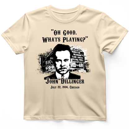 John Dillinger Let's Go To Movies T-Shirt