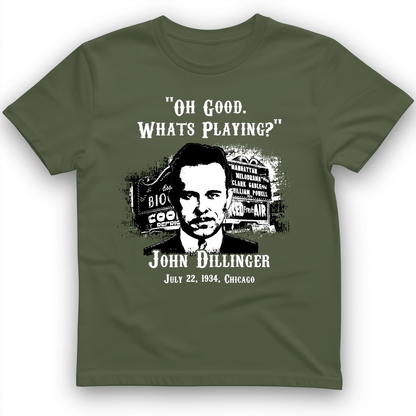 John Dillinger Let's Go To Movies T-Shirt