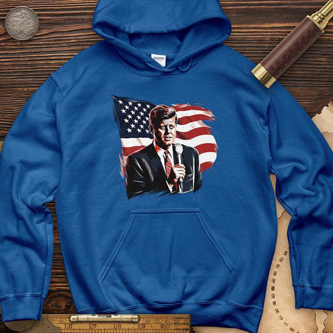 John F. Kennedy Hoodie Royal / S