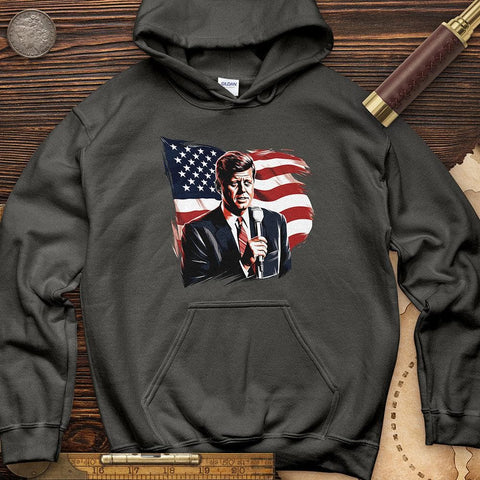 John F. Kennedy Hoodie Charcoal / S