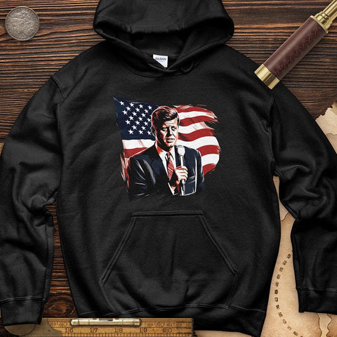 John F. Kennedy Hoodie Black / S