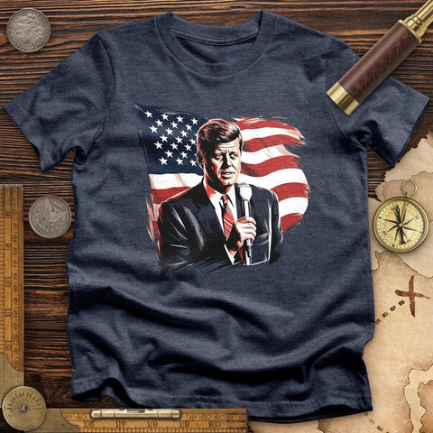 John F. Kennedy T-Shirt Heather Navy / S