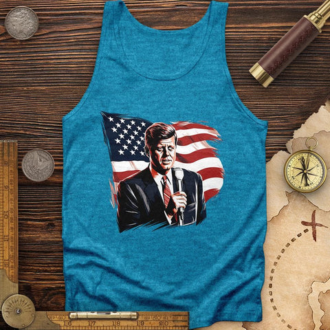 John F. Kennedy Tank Aqua TriBlend / XS