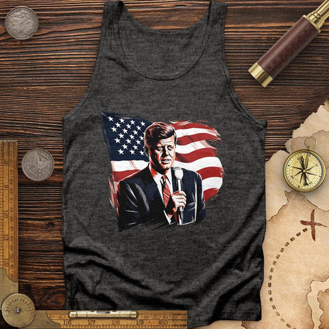 John F. Kennedy Tank Charcoal Black TriBlend / XS