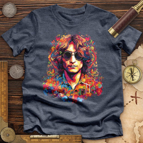 John Lennon High Quality Tee Heather Navy / S