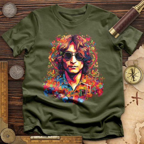 John Lennon T-Shirt Military Green / S