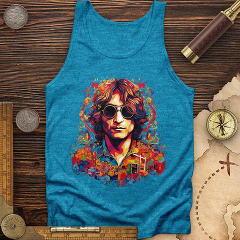 John Lennon Tank Aqua TriBlend / XS