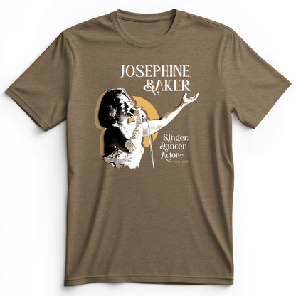 Josephine Baker Premium Tee Heather Olive / S