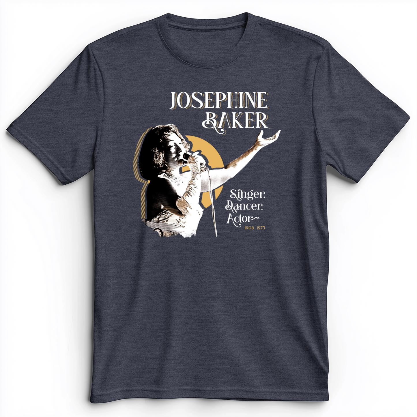 Josephine Baker Premium Tee Heather Navy / S